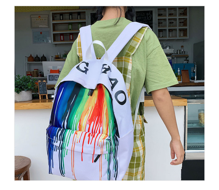 Rainbow LGBTQ School Backpack/Bag Canvas