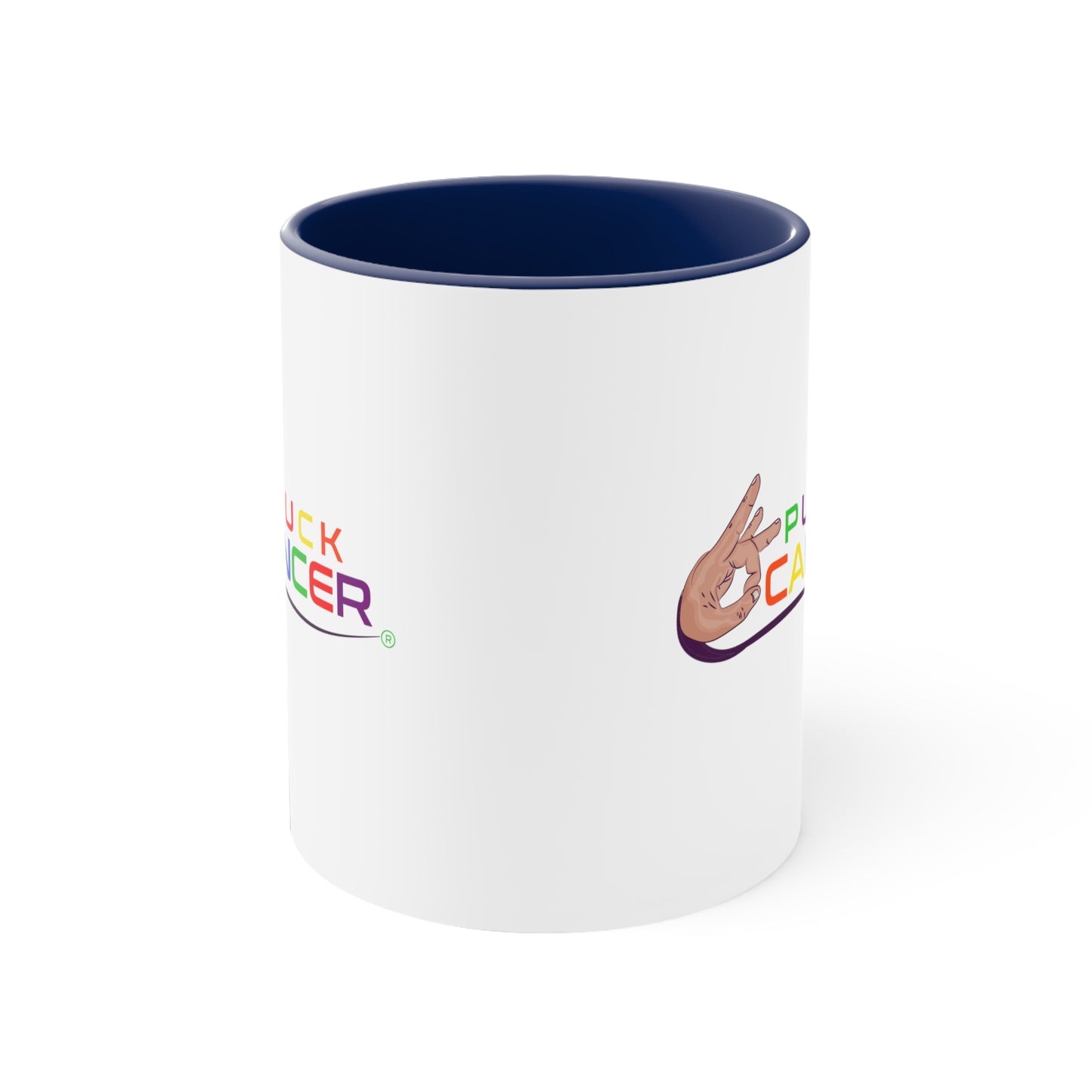 Accent Coffee Mug, 11oz-"PLUCK CANCER!"