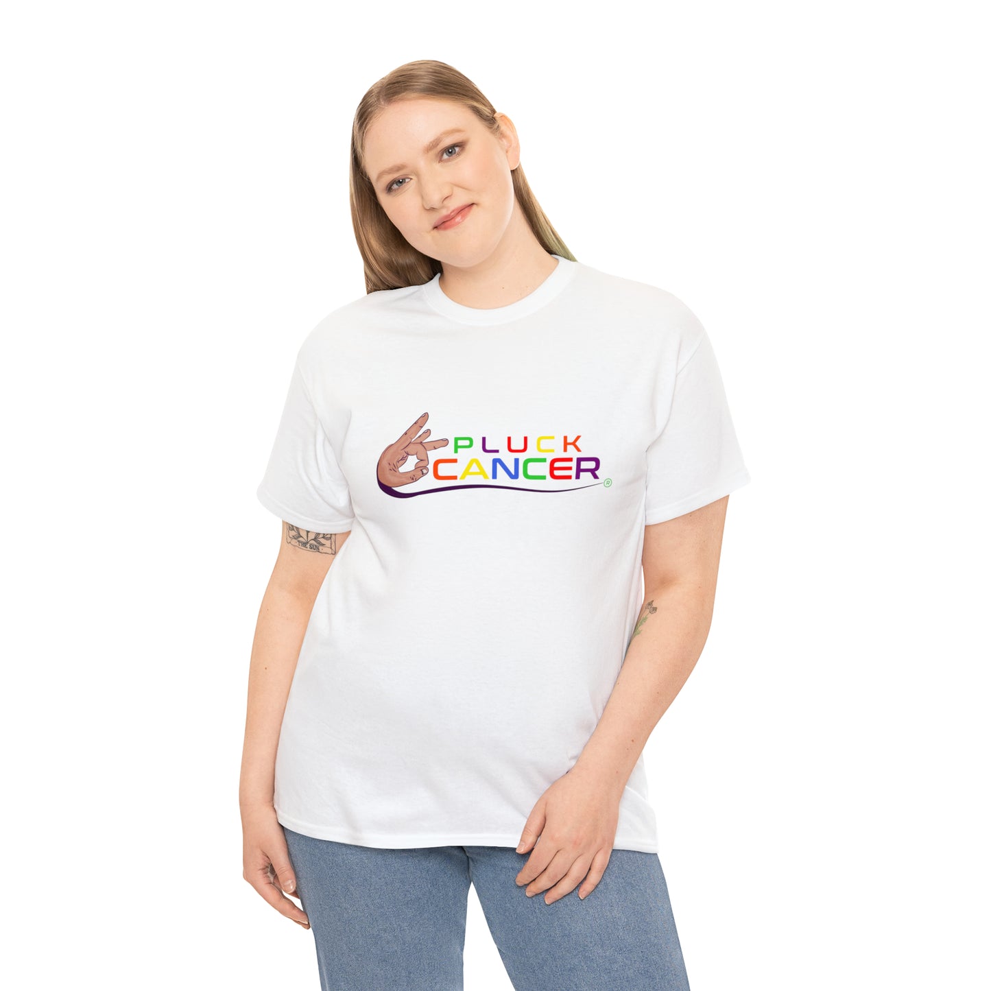 Pluck Cancer Women's Cotton T-Shirt - White