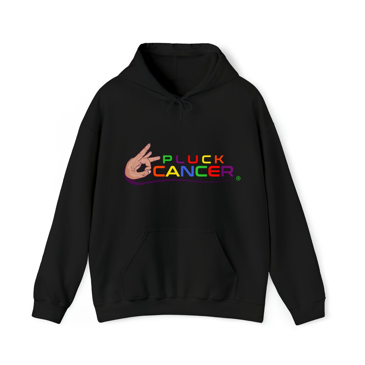 Pluck Cancer Women's Heavy Blend™ Hooded Sweatshirt - Black