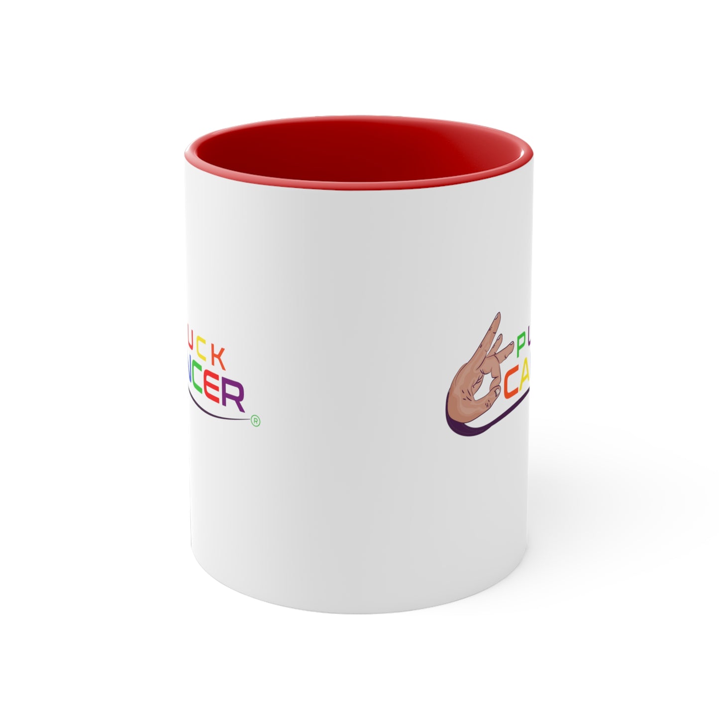 Accent Coffee Mug, 11oz-"PLUCK CANCER!"