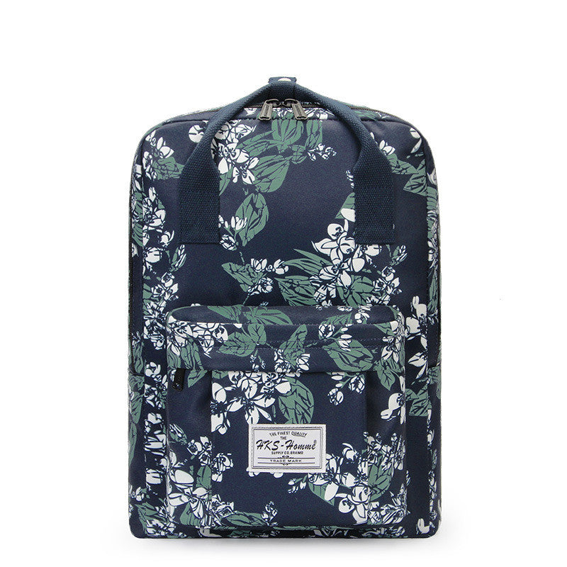 Printed school bag junior high school student backpack