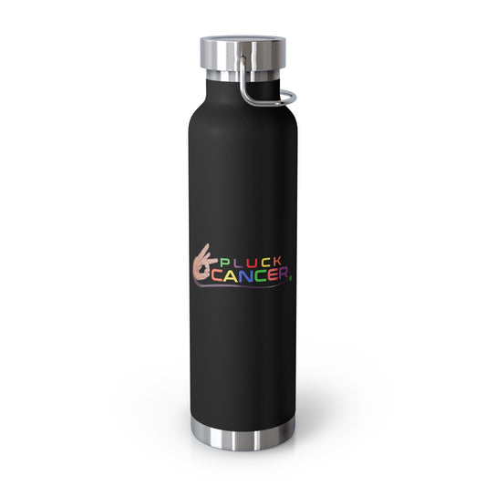 Copper Vacuum Insulated Bottle, 22oz-"PLUCK CANCER!"