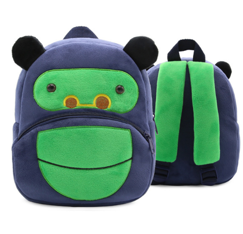 Children's Kindergarten Backpack Cartoon Rainbow Design Soft Plush for Girls