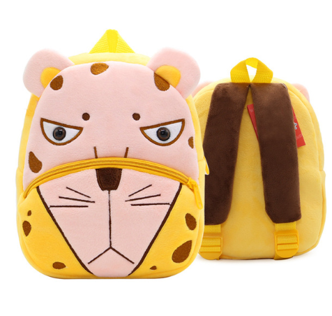 Children's Kindergarten Backpack Cartoon Rainbow Design Soft Plush for Girls