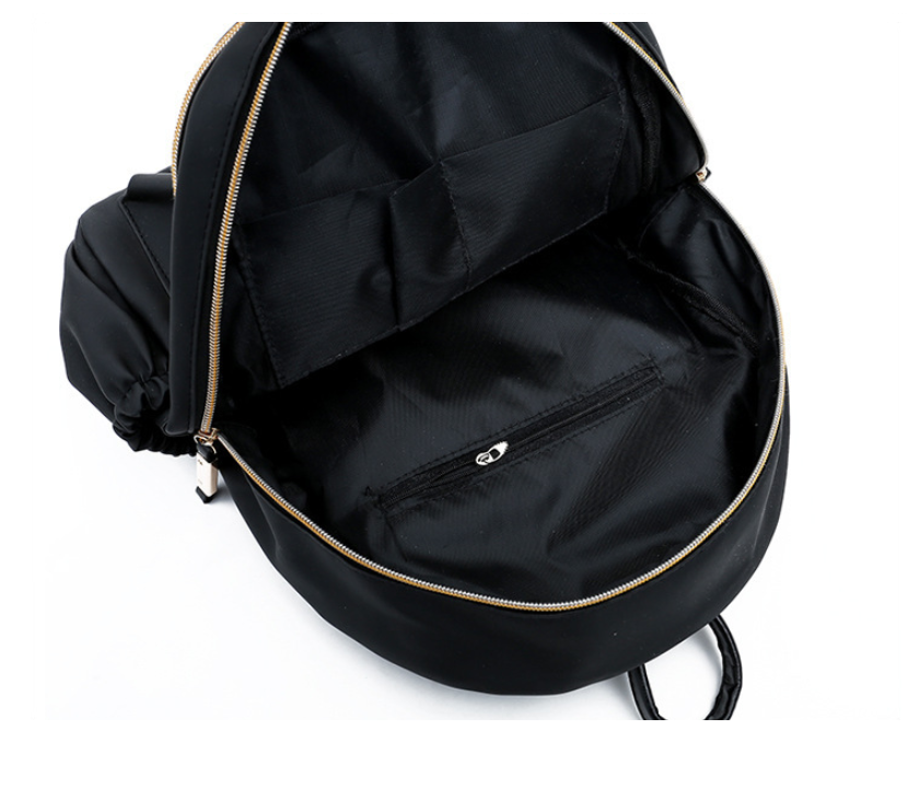 Waterproof Oxford Backpack Women's Black School Bags