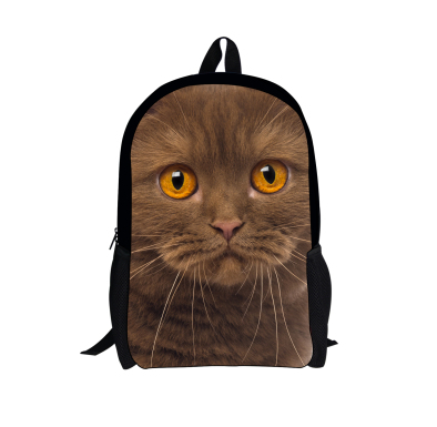 Dog or Cat Backpack Cute 3D Animal Denim Backpacks for Children school or travel