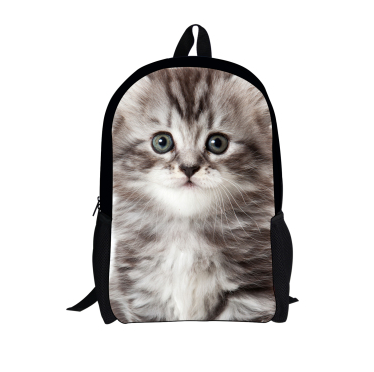 Dog or Cat Backpack Cute 3D Animal Denim Backpacks for Children school or travel