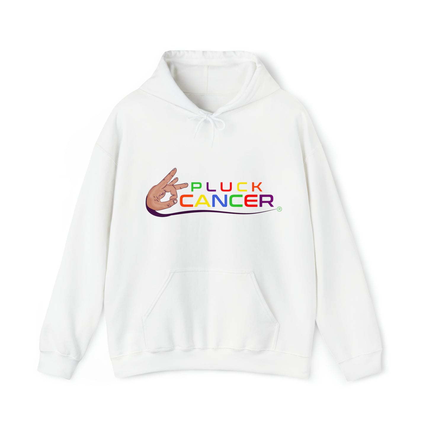 Pluck Cancer Women's Heavy Blend™ Hooded Sweatshirt - White
