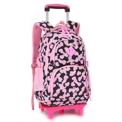 Rolling bag/backpack on wheels for Children.