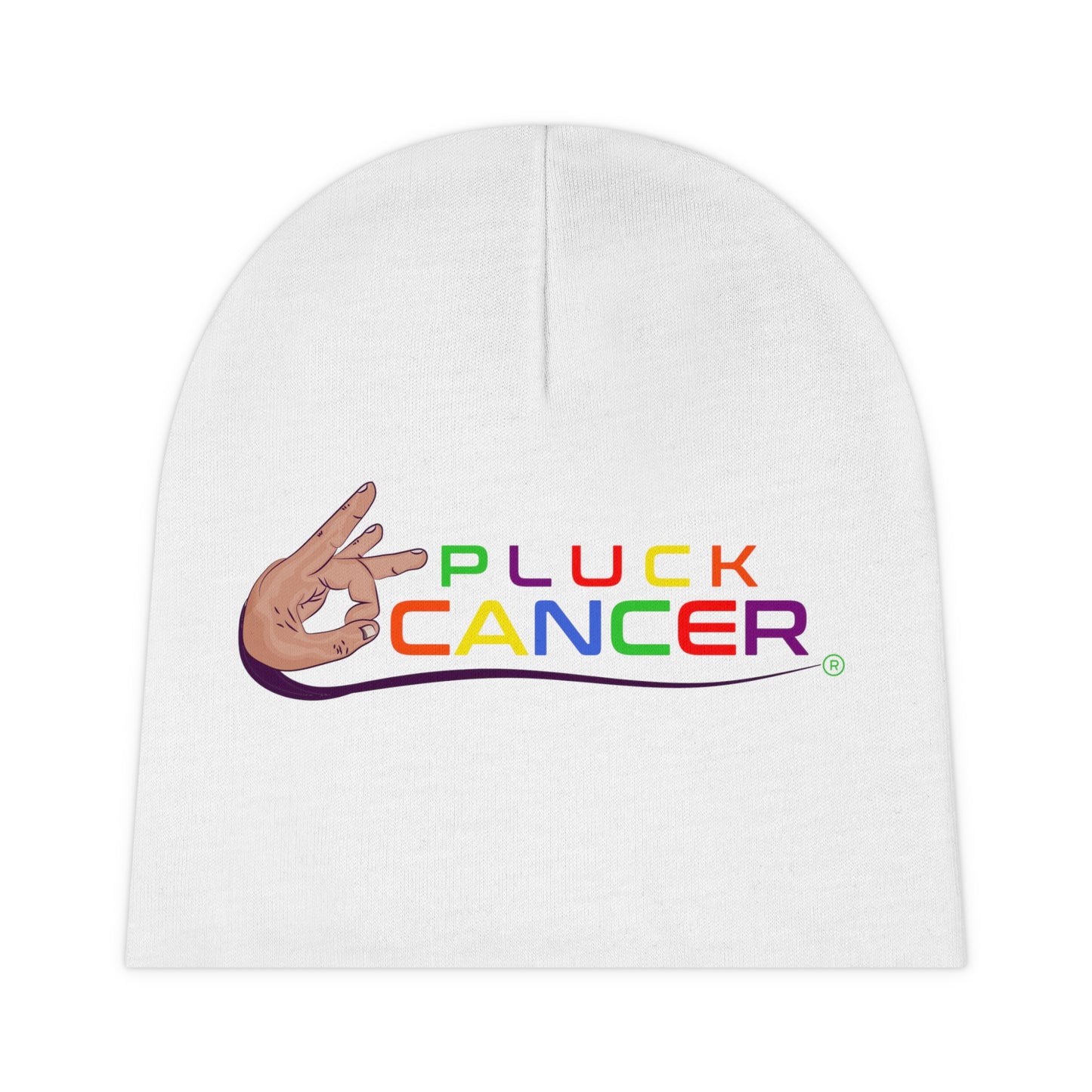 Baby Beanie-"PLUCK CANCER!"