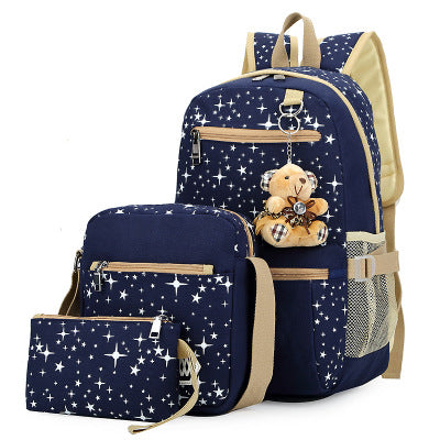 School Bags For Girls/ Women Backpack School Bags Star Set