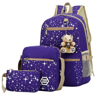 School Bags For Girls/ Women Backpack School Bags Star Set