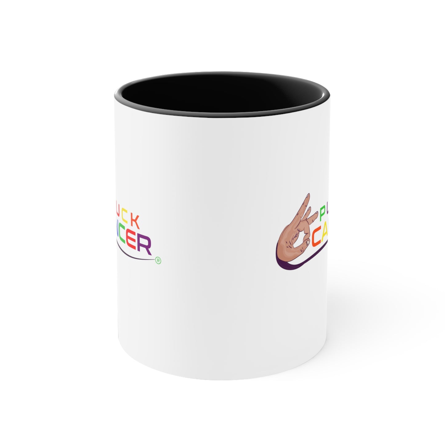 Accent Coffee Mug, 11oz-"PLUCK CANCER!"