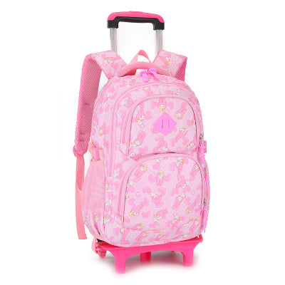 Rolling bag/backpack on wheels for Children.