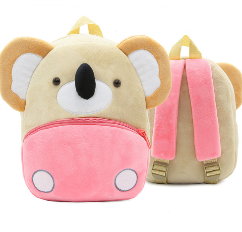 Children's Kindergarten Backpack Cartoon Rainbow Design Soft Plush for Girls