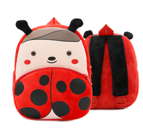 Children's Kindergarten Backpack Cartoon Rainbow Design Soft Plush for Girls