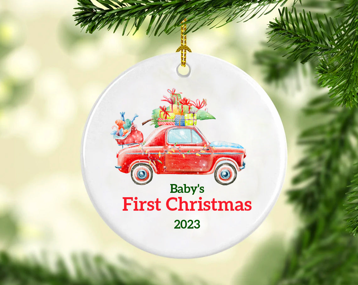 Baby's First Christmas Ceramic Ornament