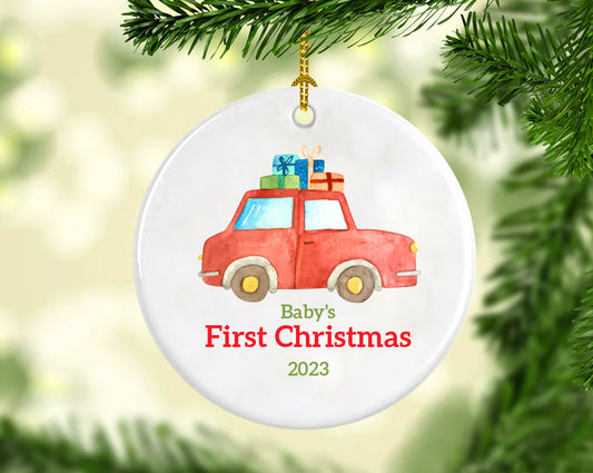 Baby's First Christmas Ceramic Ornament