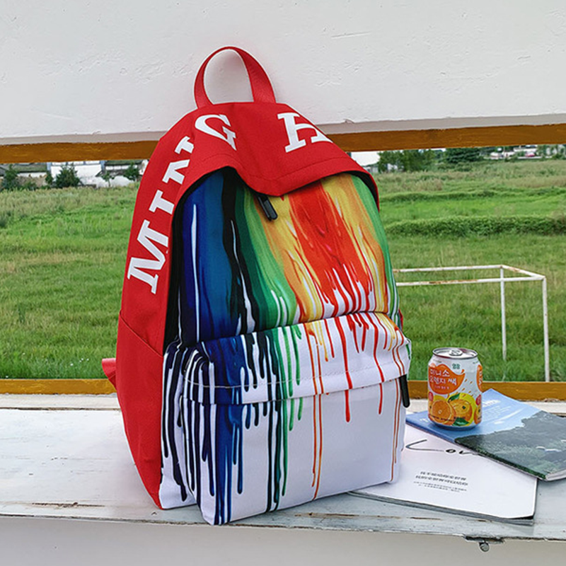 Rainbow LGBTQ School Backpack/Bag Canvas