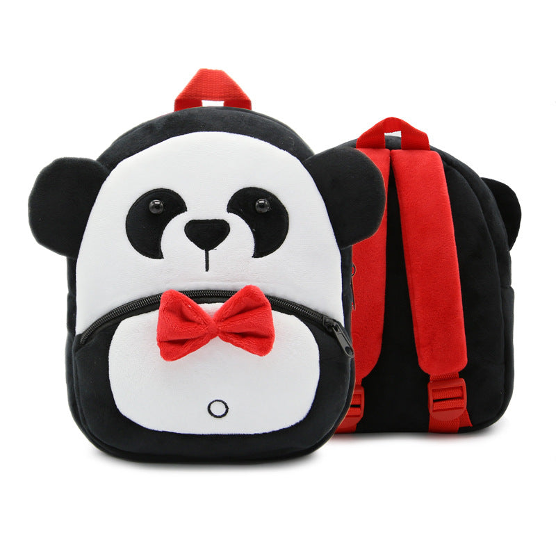 Children's Kindergarten Backpack Cartoon Rainbow Design Soft Plush for Girls