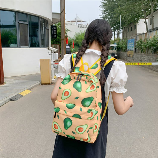 Avocado Backpack For Junior And High School Students