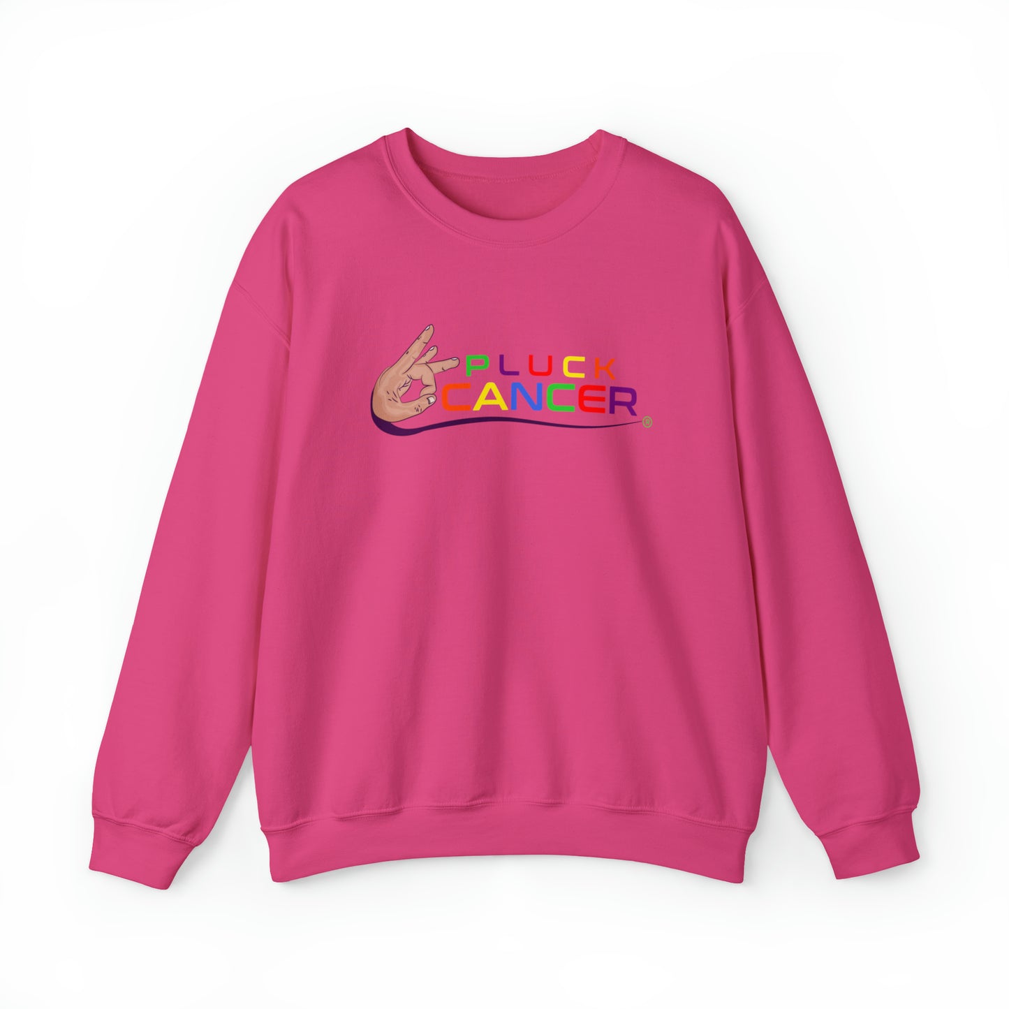 Pluck Cancer Women's Heavy Blend™ Crewneck Sweatshirt - Heliconia