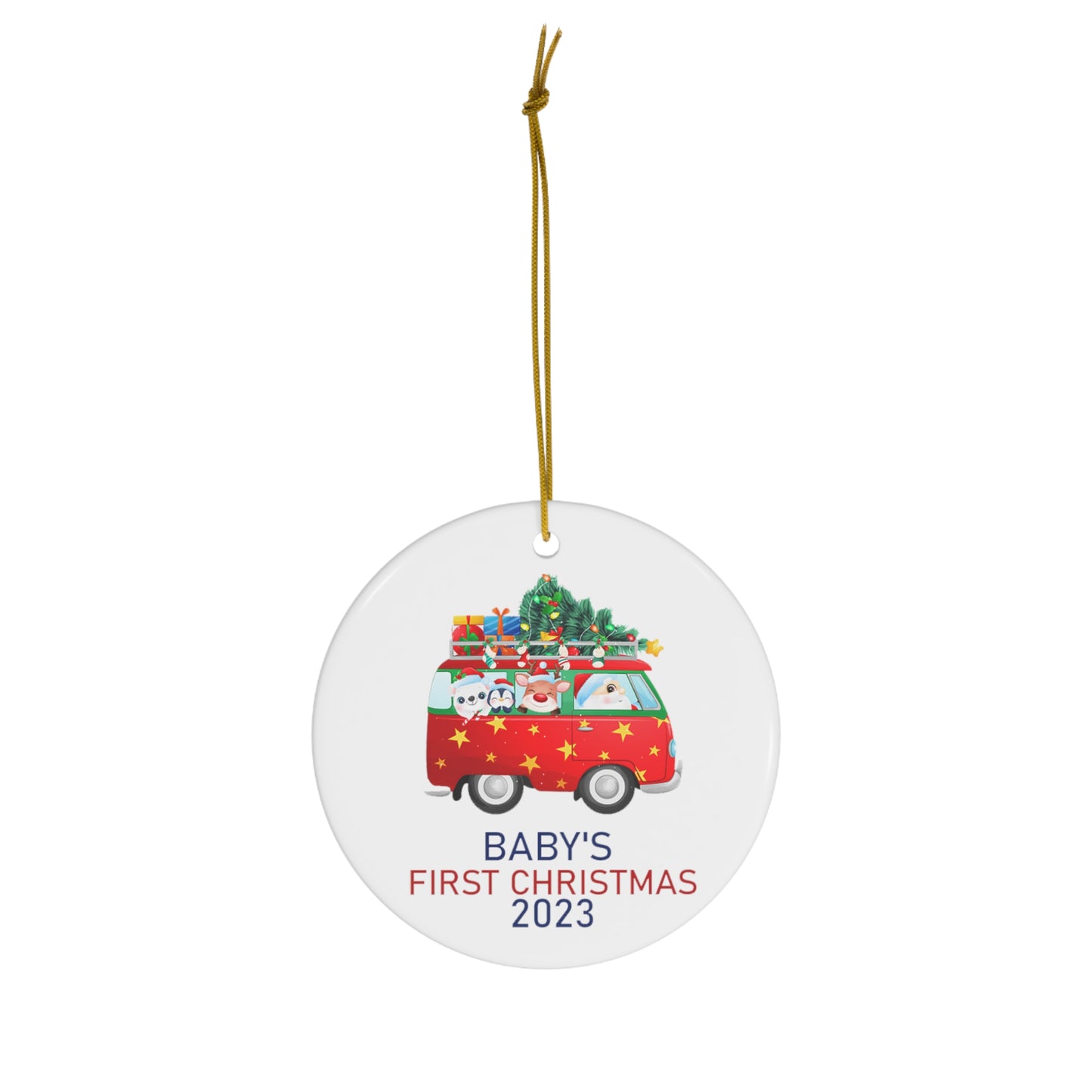 Baby's First Christmas Ceramic Ornament