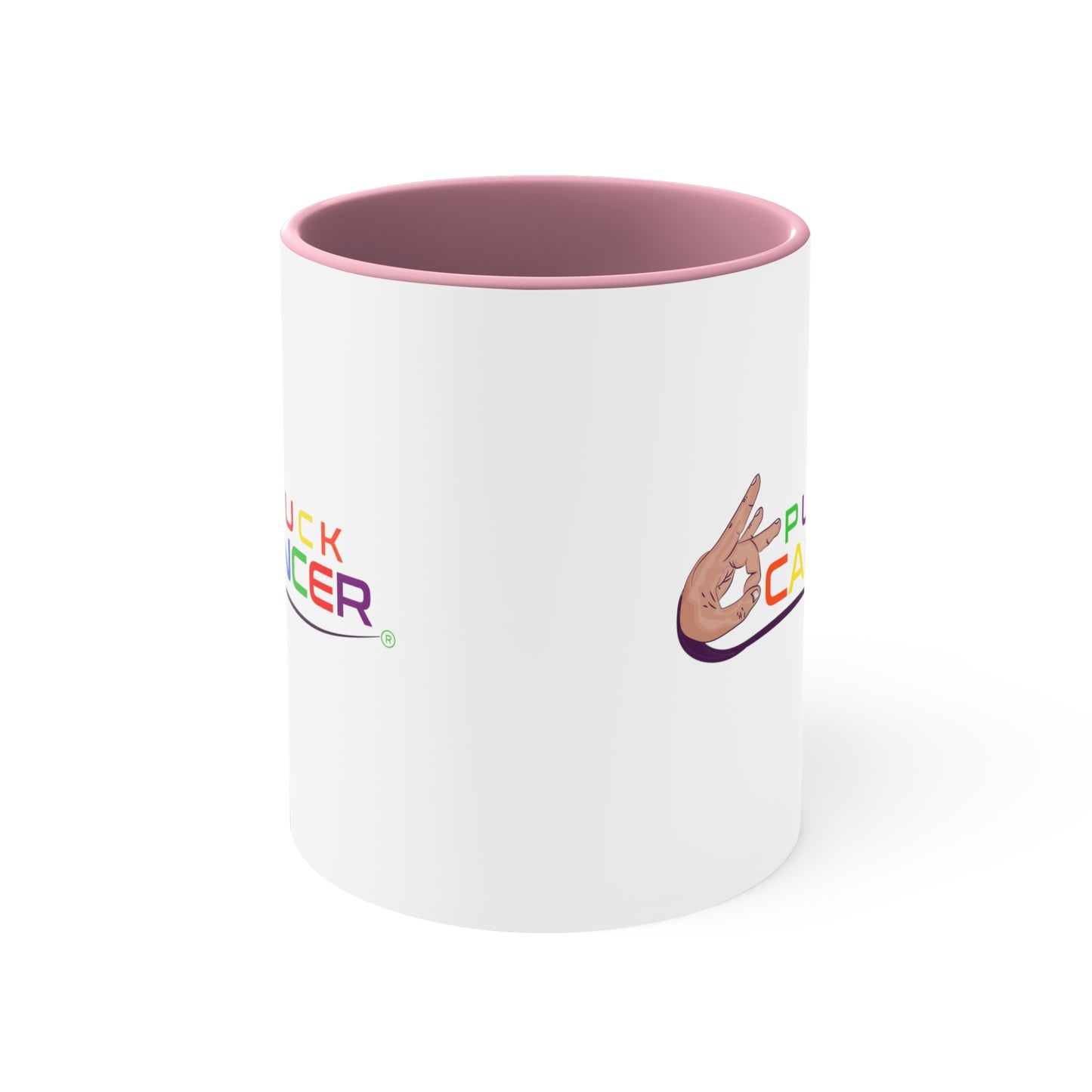 Accent Coffee Mug, 11oz-"PLUCK CANCER!"