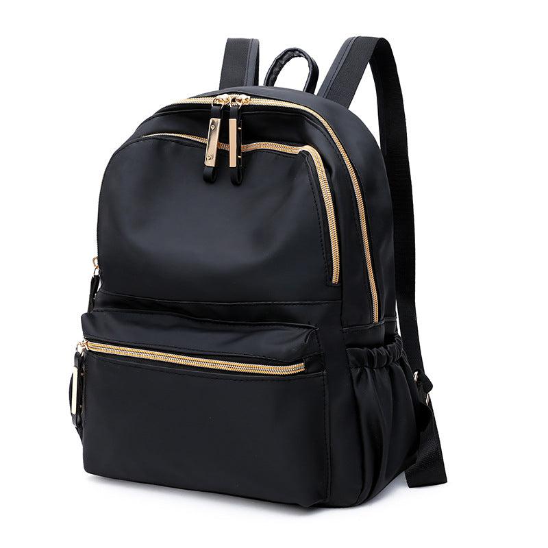 Waterproof Oxford Backpack Women's Black School Bags