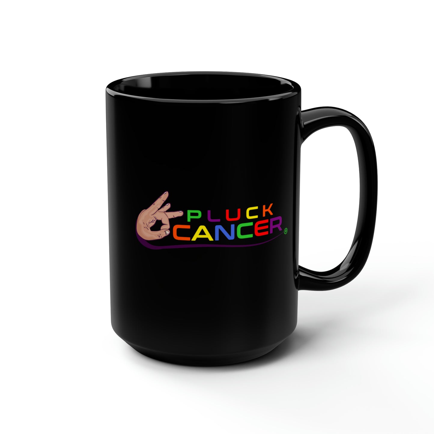PLUCK CANCER 15oz Black Mug