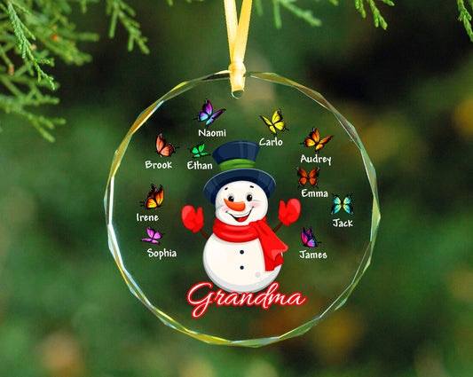 Customizable Christmas Grandma Acrylic Ornaments