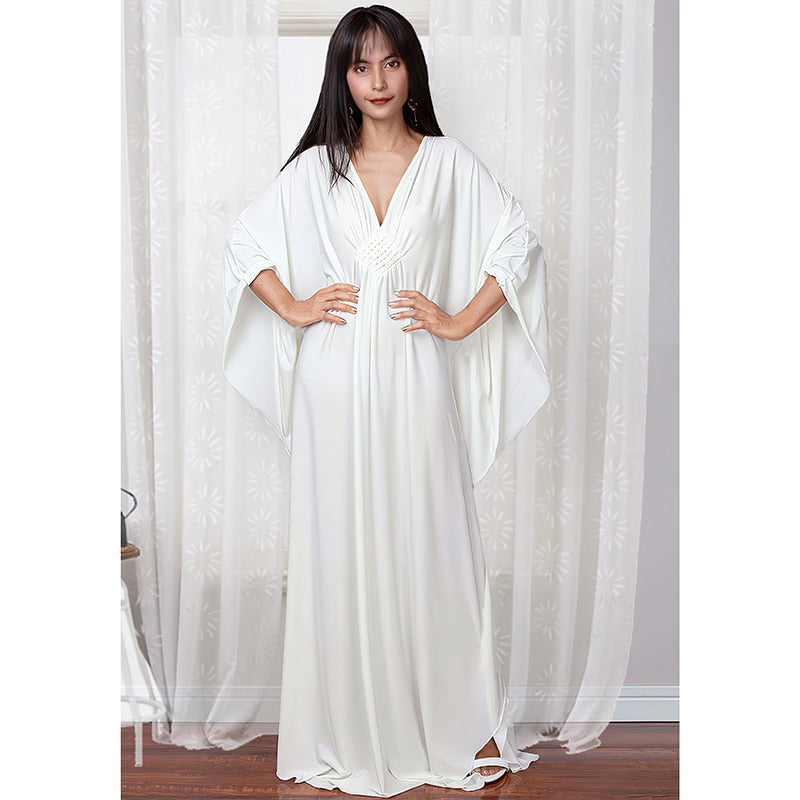 Easy Dry Beach Cover Up Robe Plage Vestido Playa Beach Pareo Swimsuit Cover Up Beachwear 2023 Bathing Suit Women Maxi Dress