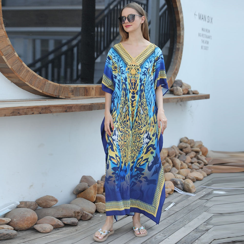 Easy Dry Beach Cover Up Robe Plage Vestido Playa Beach Pareo Swimsuit Cover Up Beachwear 2023 Bathing Suit Women Maxi Dress