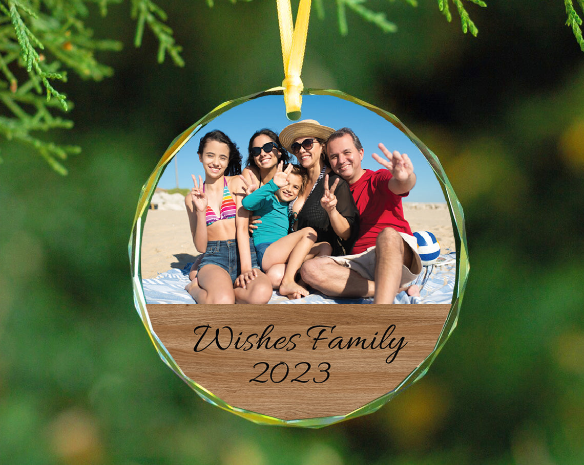 Customizable Christmas Wishes Family Acrylic Ornaments