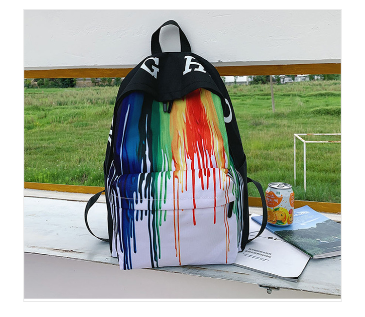 Rainbow LGBTQ School Backpack/Bag Canvas