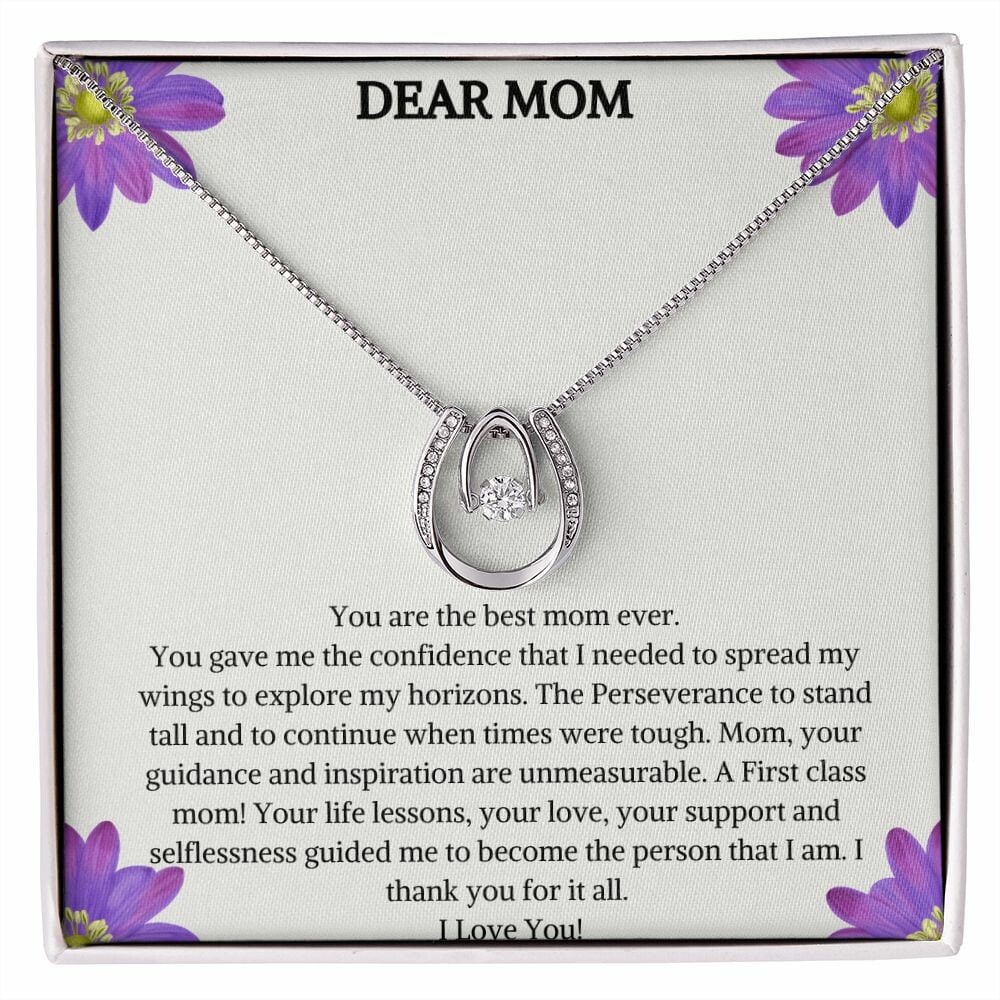 Lucky In Love Necklace |  Personalized Gift | Birthday Gift For Mothers | Neck Chain With Pendant