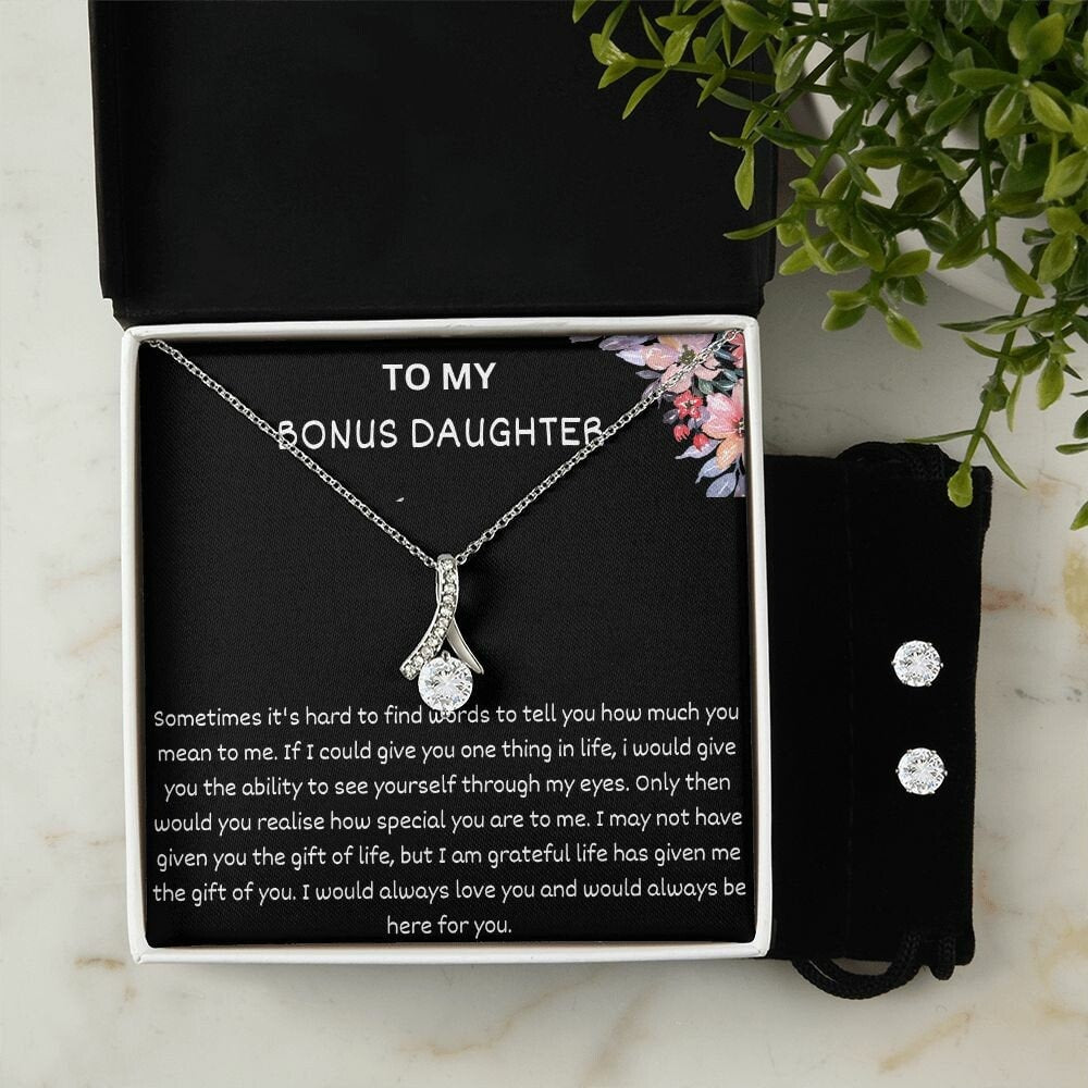 Alluring Beauty Necklace | Gift From Dad | Gift From Mom | Daughters Gift | Modern Gift | Birthday Gift | Graduation Gift For Daughter
