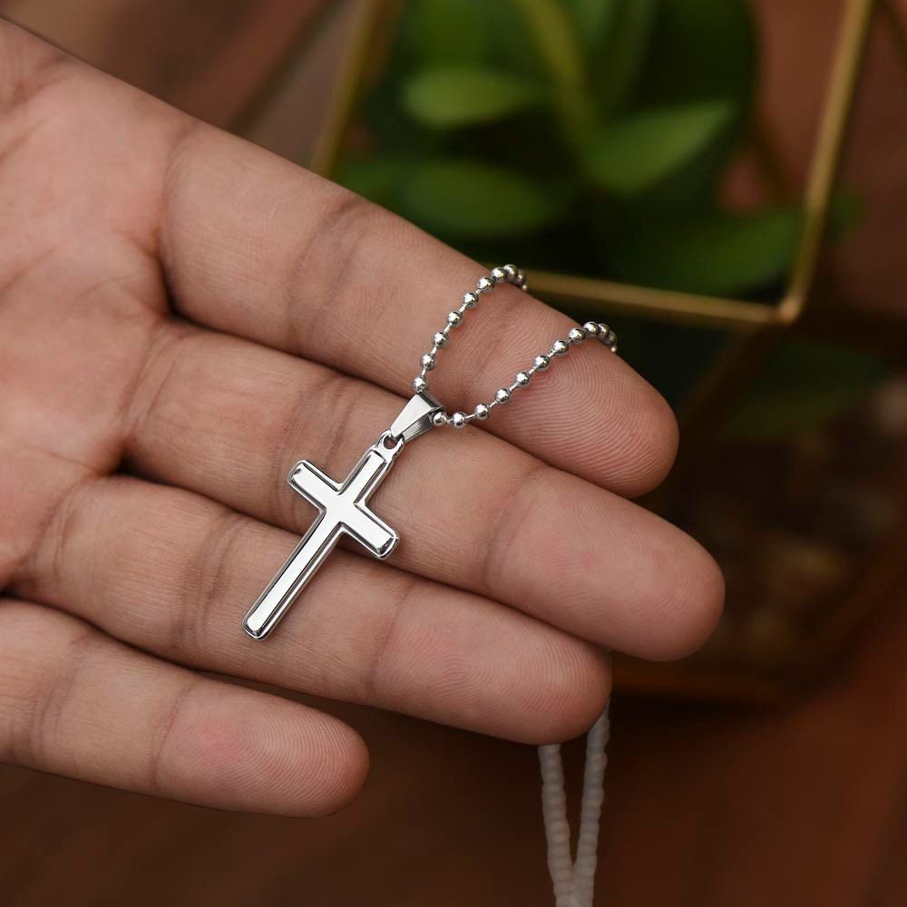 Stainless Steel Cross Necklace | Women Necklace | Statement Necklace | Fashion Necklace | Everyday Necklace | Charm Necklace | Grand daughte